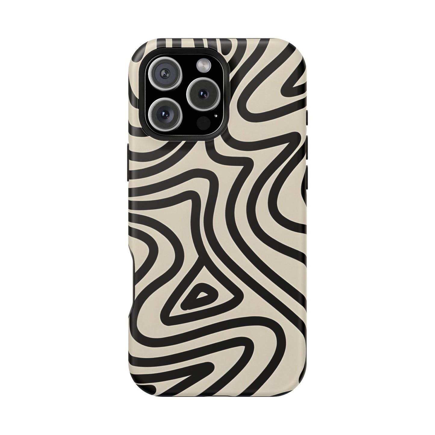 Abstract Maze Line Art Phone Case – MagSafe Compatible for iPhone & Samsung Galaxy
