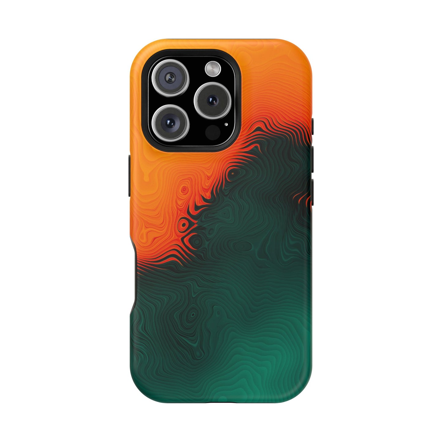 Topographic Heatwave Phone Case – MagSafe Compatible for iPhone & Samsung Galaxy
