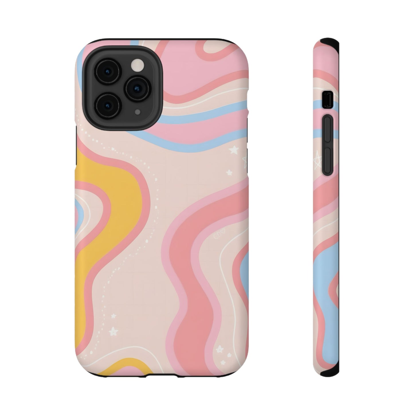 Pastel Dreamy Waves Phone Case – MagSafe Compatible for iPhone & Samsung Galaxy