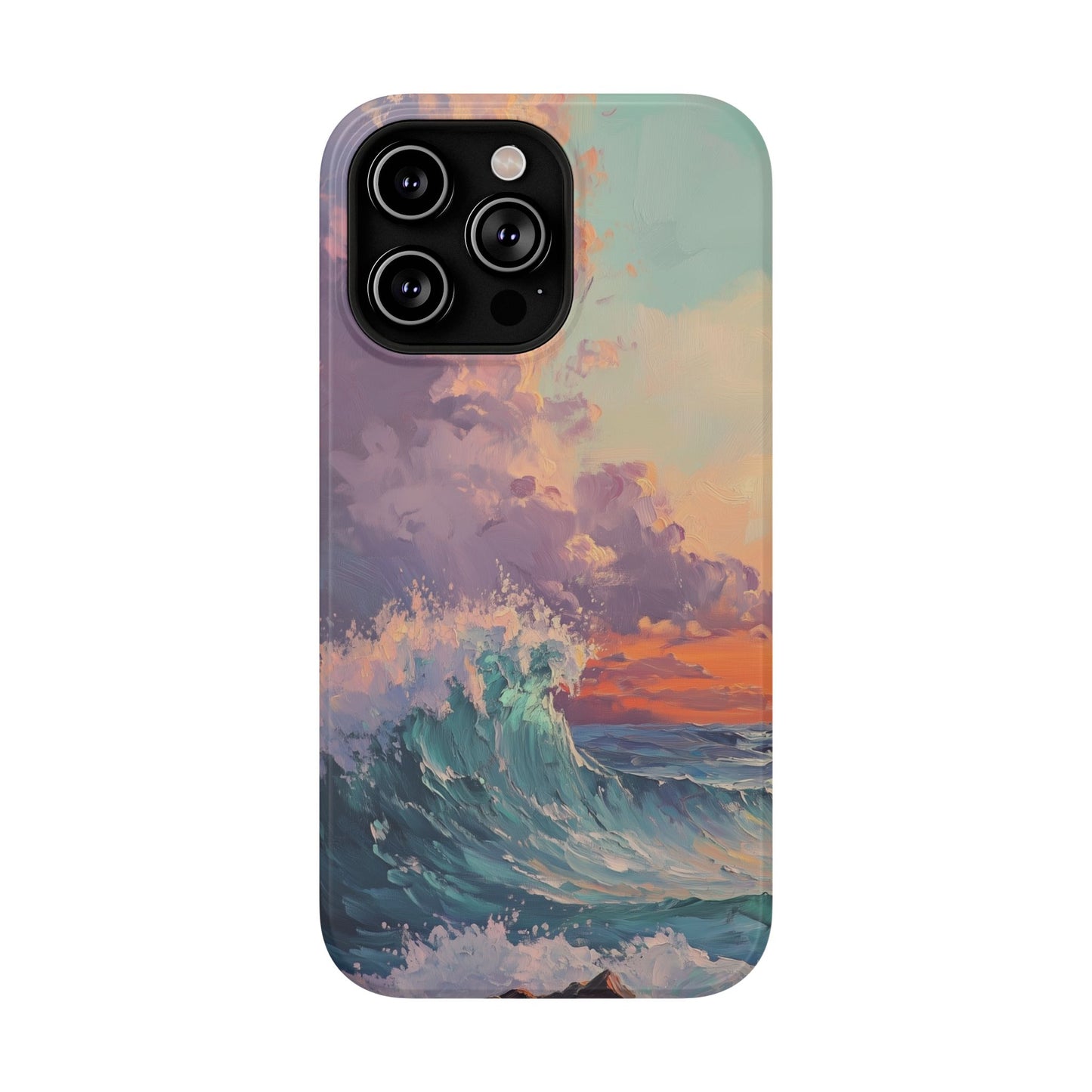 Ocean Sunset Waves Phone Case – MagSafe Compatible for iPhone & Samsung Galaxy