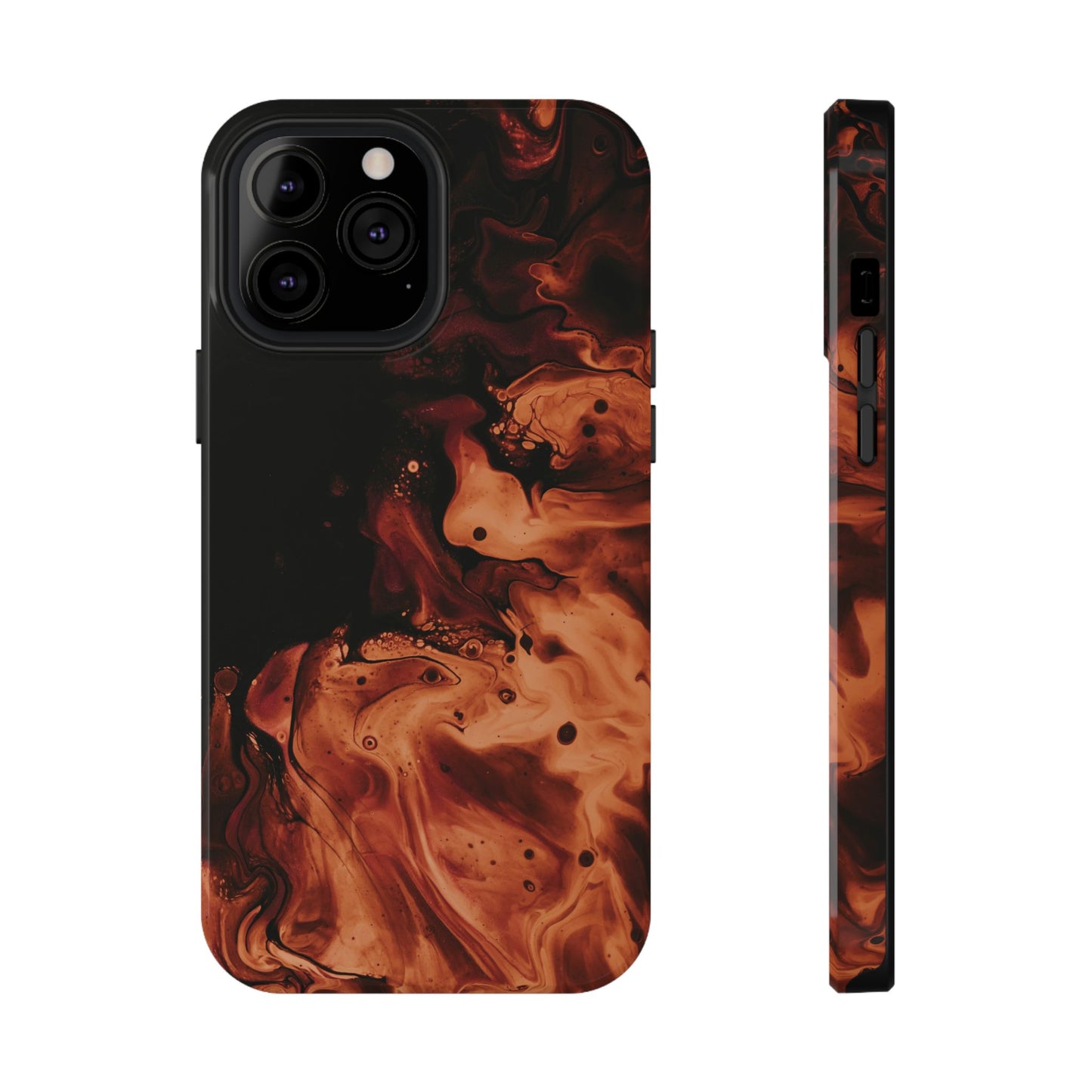 Molten Lava Abstract Art Phone Case – MagSafe Compatible for iPhone & Samsung Galaxy