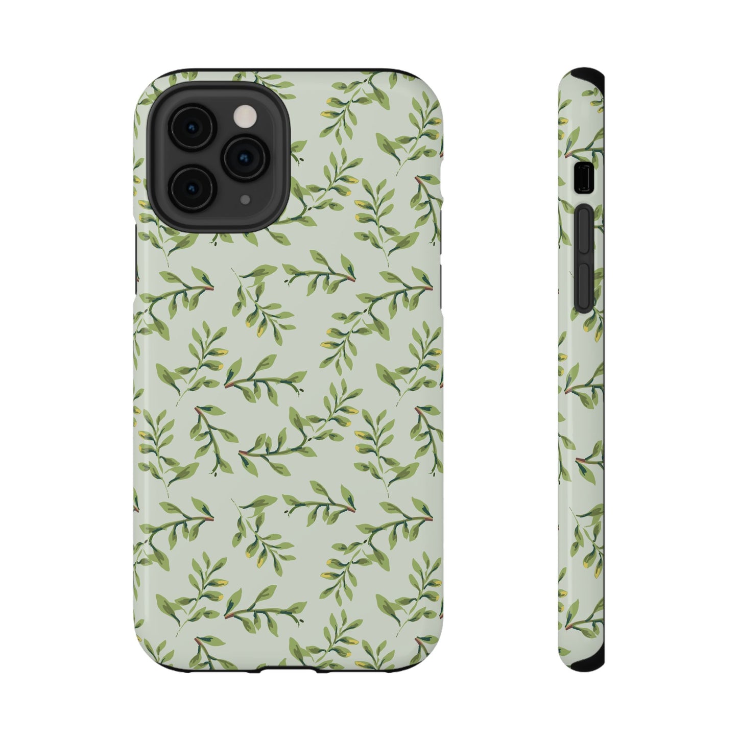 Olive Branch Botanical Phone Case – MagSafe Compatible for iPhone & Samsung Galaxy