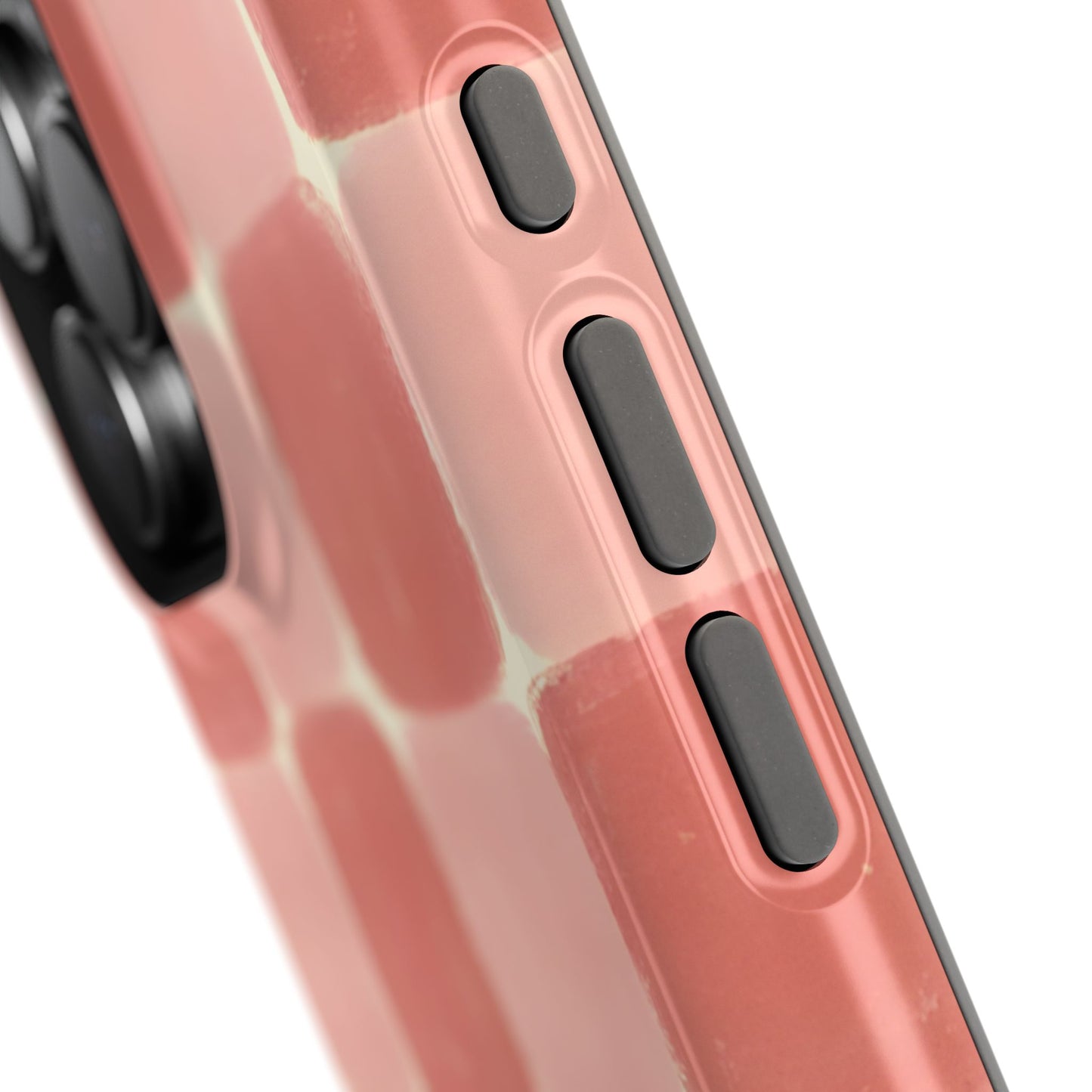 Blush Pink Checkerboard Phone Case – MagSafe Compatible for iPhone & Samsung Galaxy