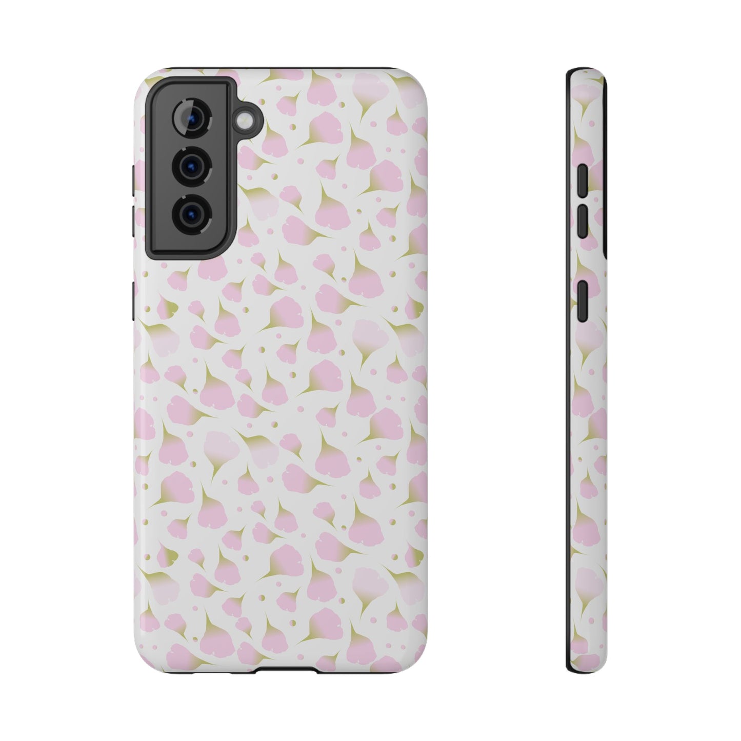 Soft Pink Petal Pattern Phone Case – MagSafe Compatible for iPhone & Samsung Galaxy