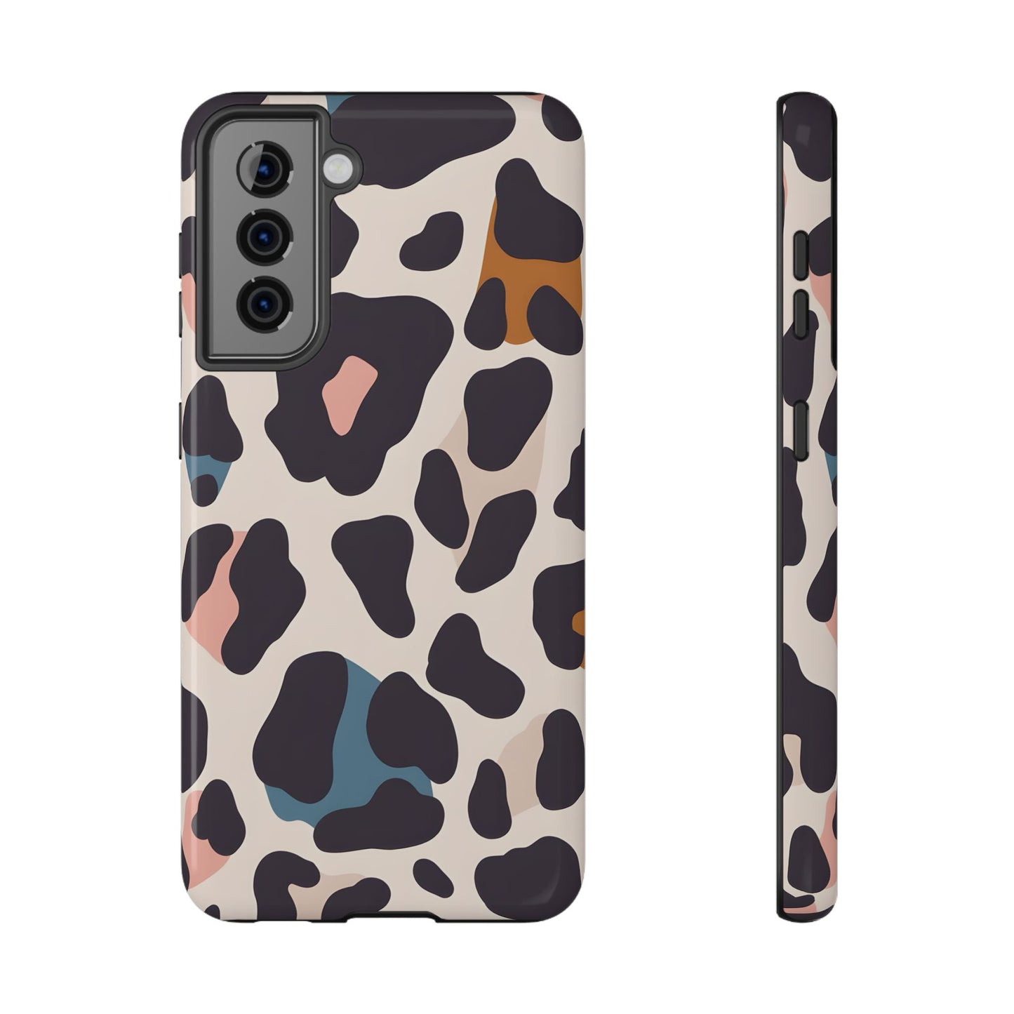 Modern Pastel Leopard Print Phone Case – MagSafe Compatible for iPhone & Samsung Galaxy