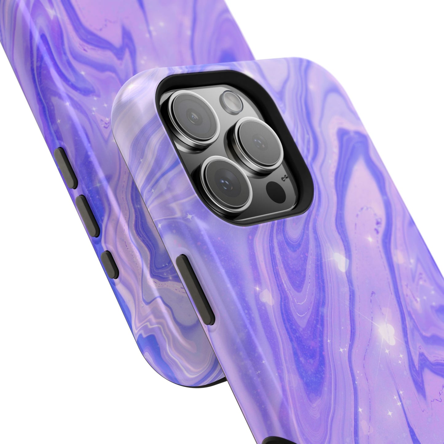 Lavender Marble Swirl Galaxy Phone Case – MagSafe Compatible for iPhone & Samsung Galaxy