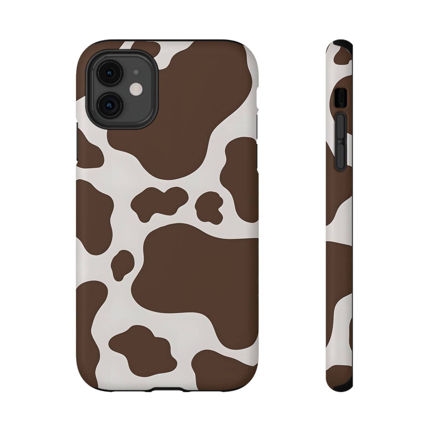 Brown Cow Print Phone Case – MagSafe Compatible for iPhone & Samsung Galaxy