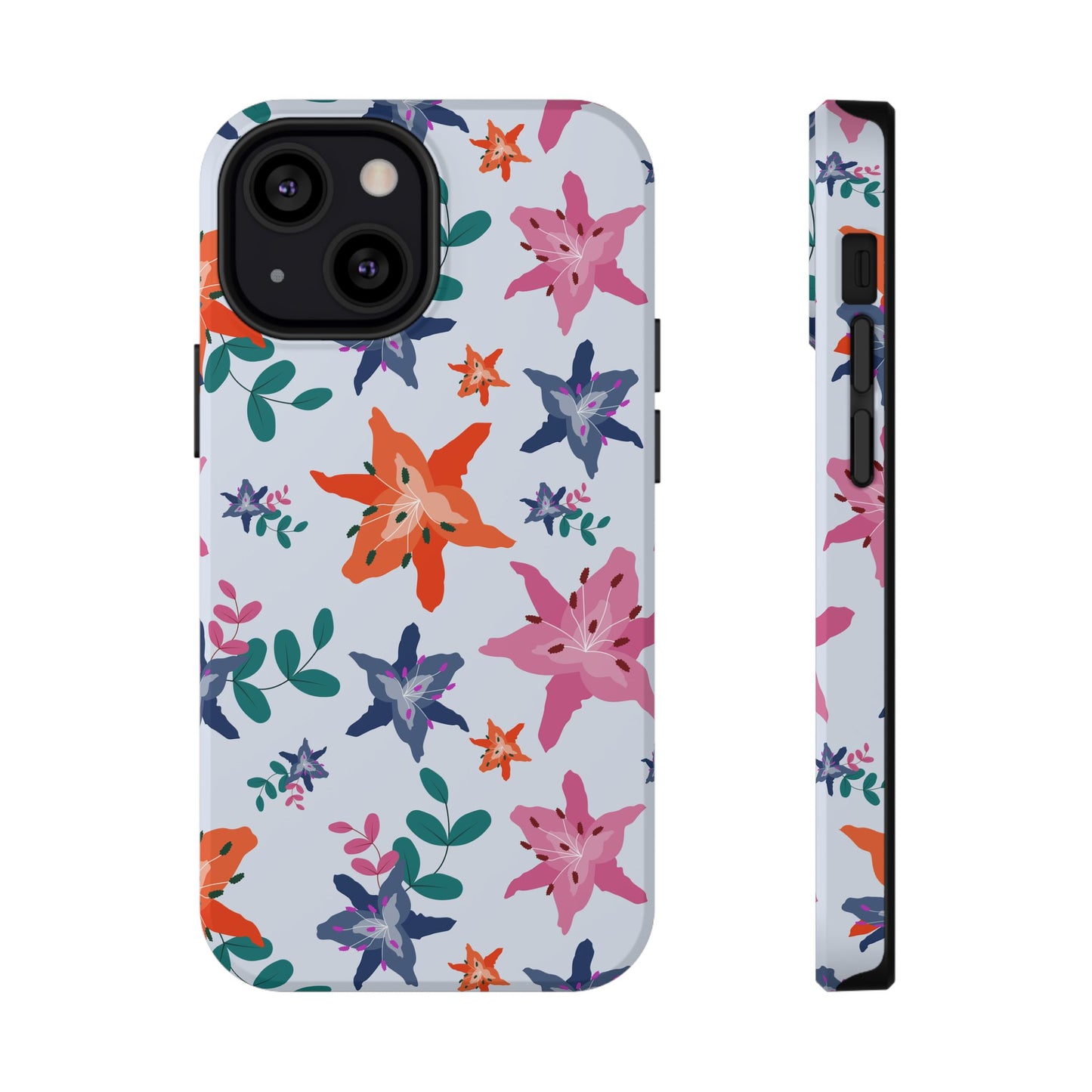 Watercolor Lily Garden Phone Case – MagSafe Compatible for iPhone & Samsung Galaxy
