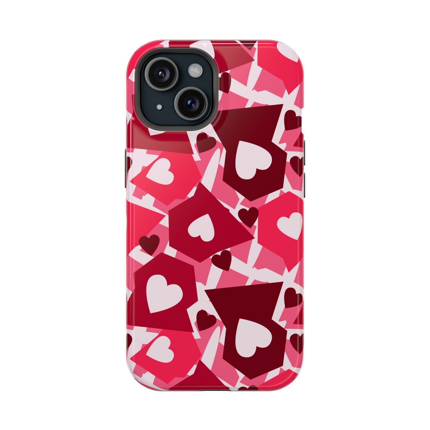 Pink Social Love Icons Phone Case – MagSafe Compatible for iPhone & Samsung Galaxy