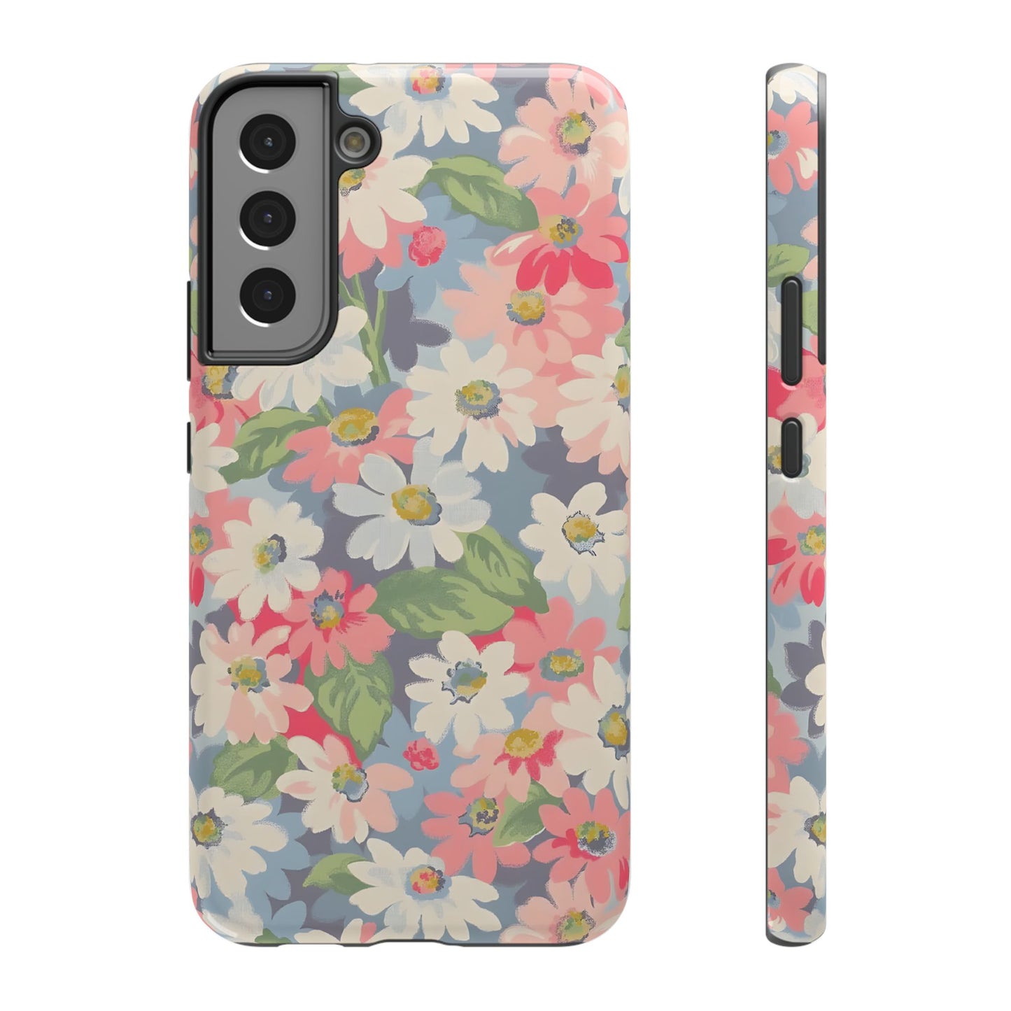 Vintage Floral Daisy Phone Case – MagSafe Compatible for iPhone & Samsung Galaxy