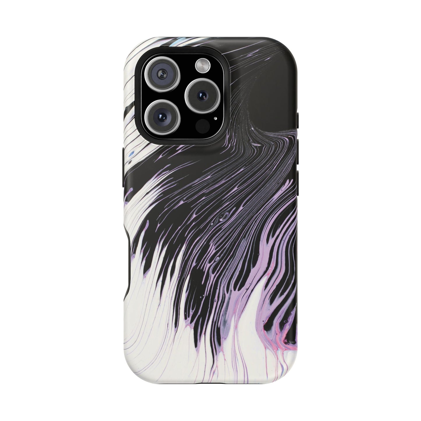 Waves of Ink Abstract Brush Phone Case – MagSafe Compatible for iPhone & Samsung Galaxy