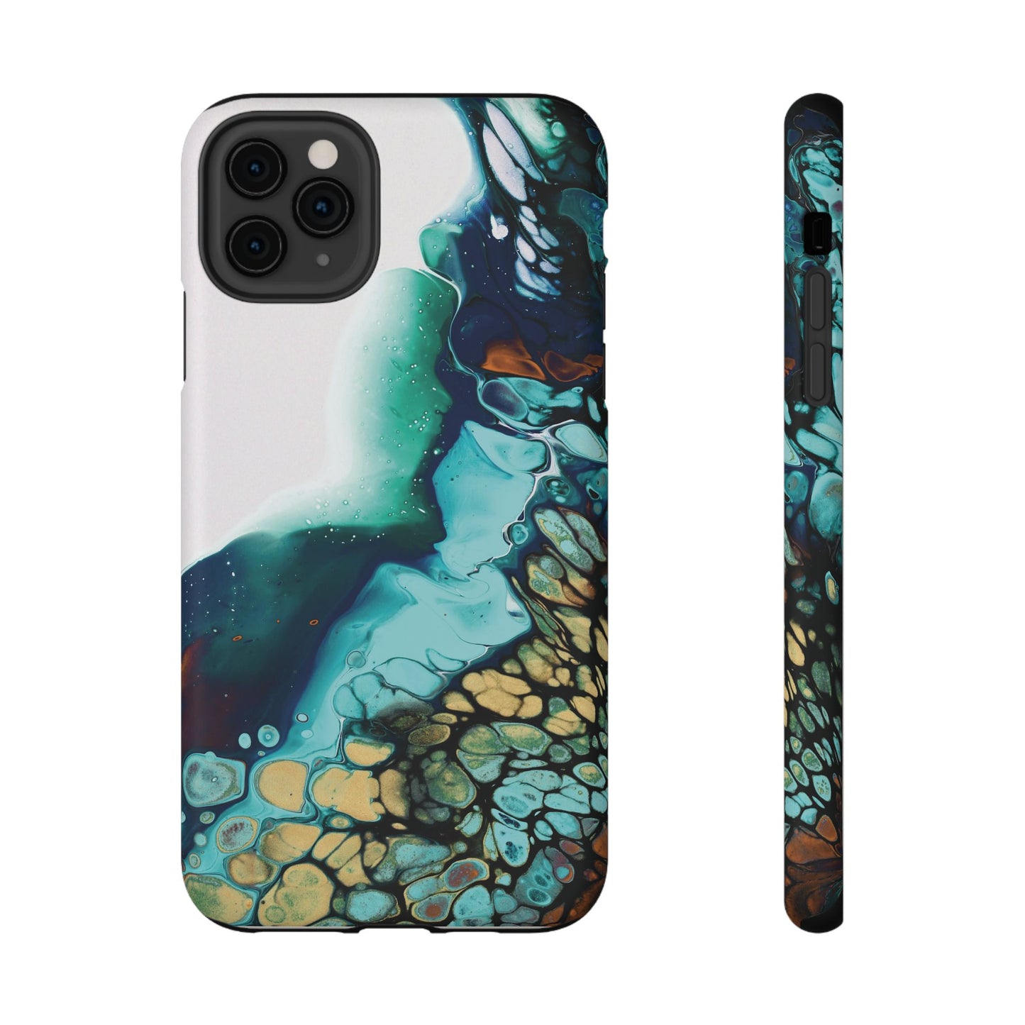 Ocean Reef Abstract Flow Phone Case – MagSafe Compatible for iPhone & Samsung Galaxy