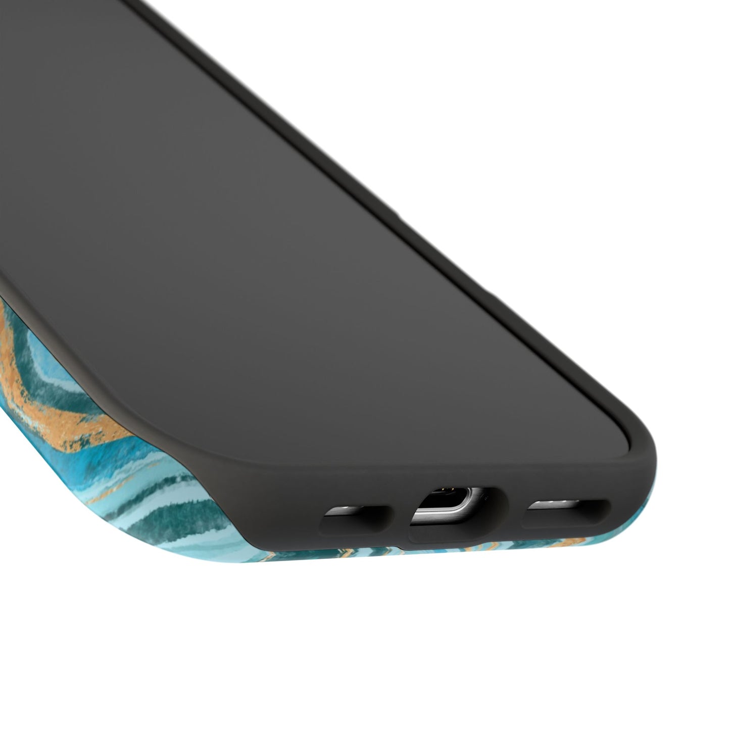 Ocean Agate Swirl Phone Case – MagSafe Compatible for iPhone & Samsung Galaxy