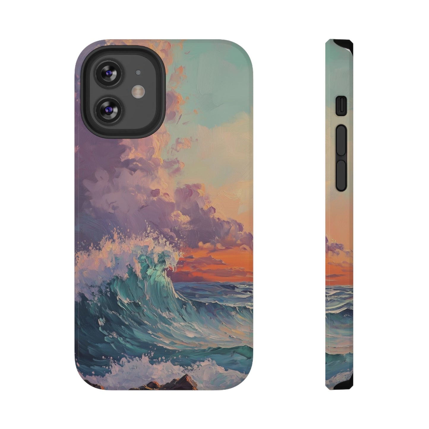 Ocean Sunset Waves Phone Case – MagSafe Compatible for iPhone & Samsung Galaxy