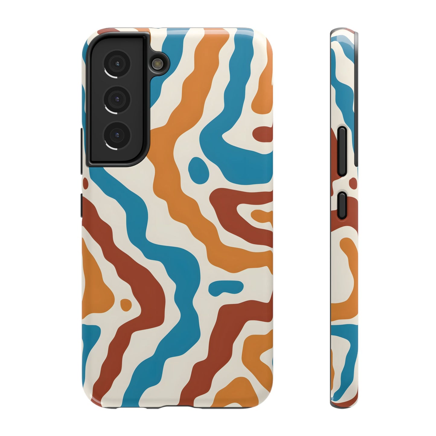 Abstract Retro Wave Phone Case – MagSafe Compatible for iPhone & Samsung Galaxy