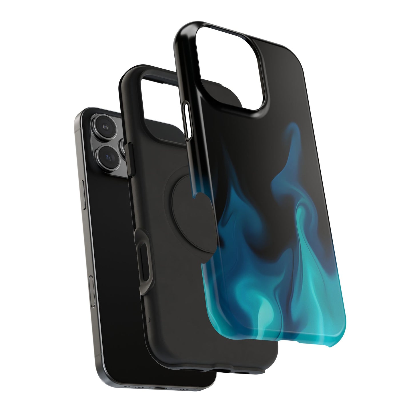 Blue Flame Energy Phone Case – MagSafe Compatible for iPhone & Samsung Galaxy