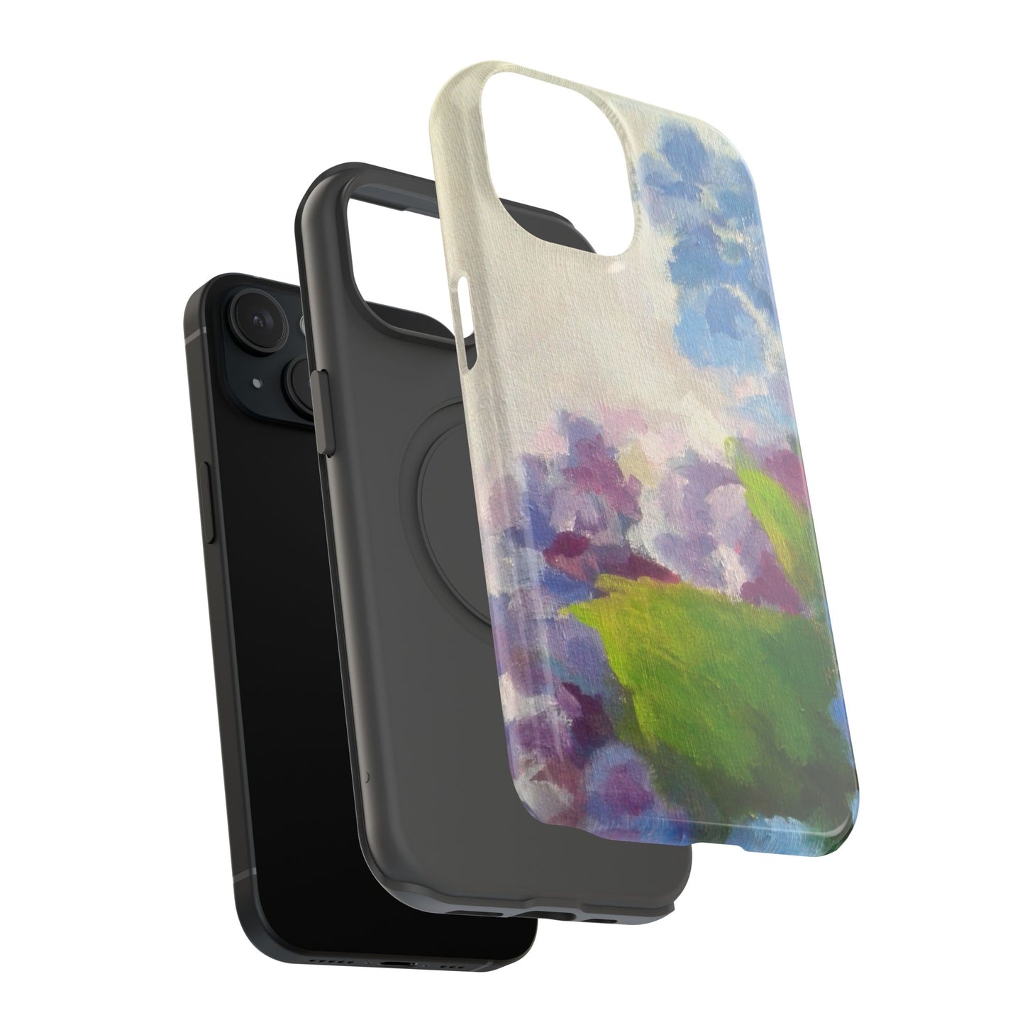 Hydrangea Dream Phone Case – Artistic Floral Design, MagSafe Compatible for iPhone & Samsung Galaxy