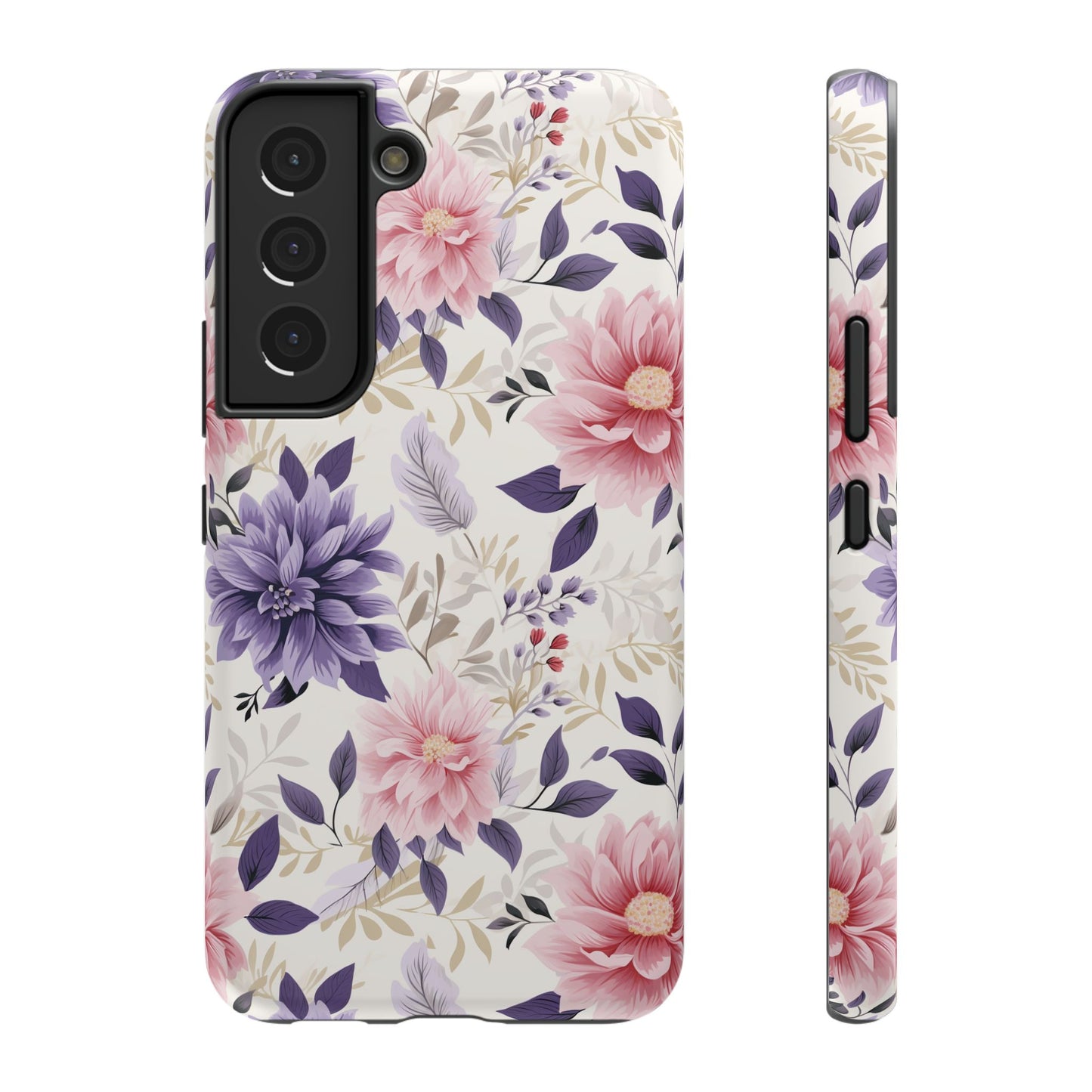 Elegant Vintage Floral Phone Case – MagSafe Compatible for iPhone & Samsung Galaxy