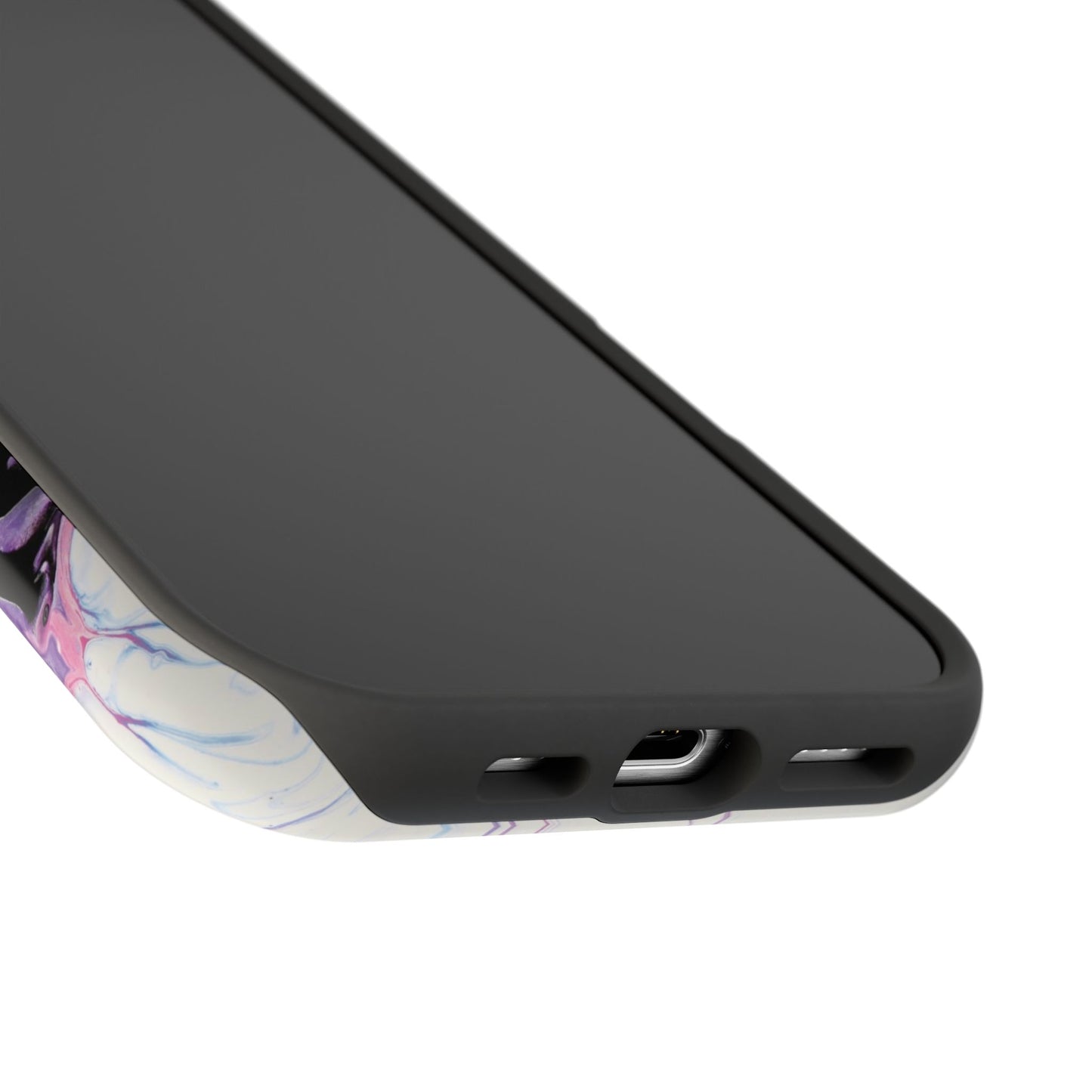 Waves of Ink Abstract Brush Phone Case – MagSafe Compatible for iPhone & Samsung Galaxy