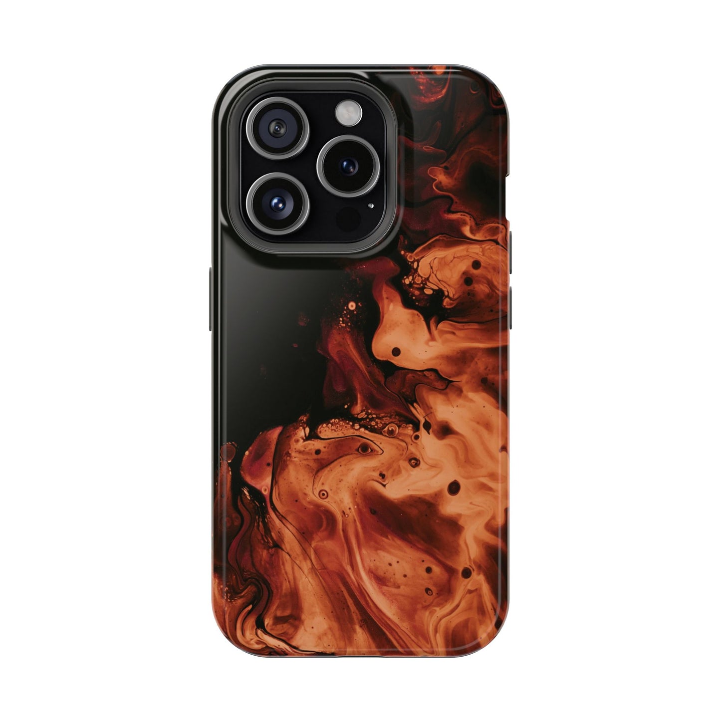 Molten Lava Abstract Art Phone Case – MagSafe Compatible for iPhone & Samsung Galaxy