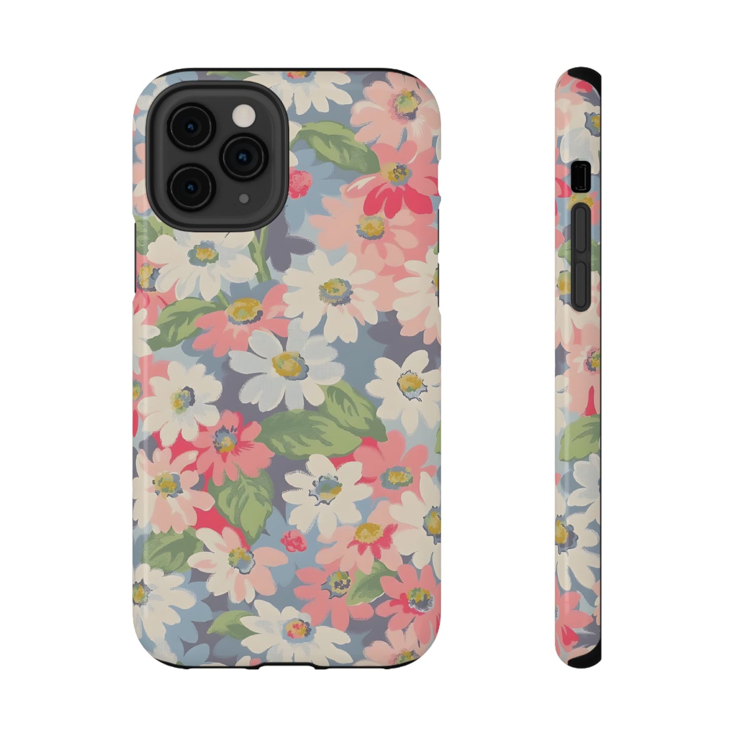 Vintage Floral Daisy Phone Case – MagSafe Compatible for iPhone & Samsung Galaxy