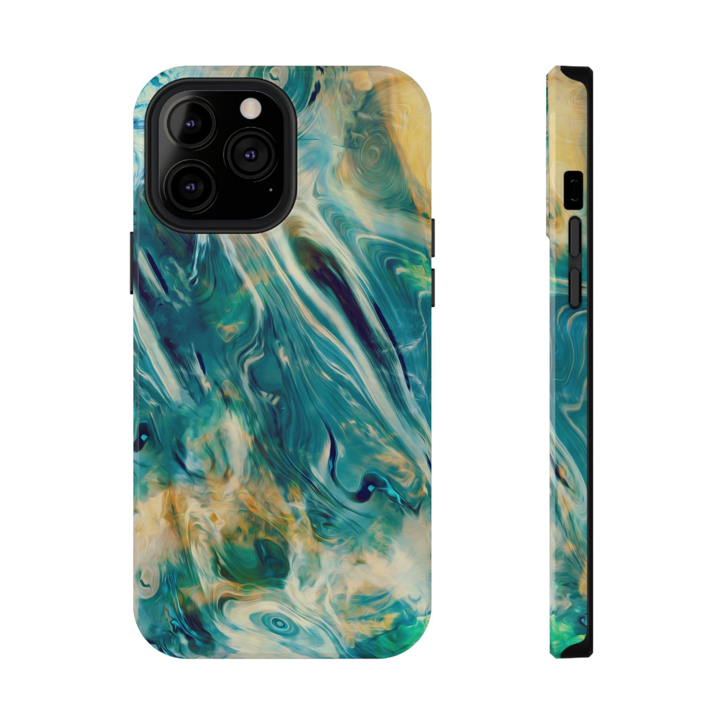 Oceanic Flow Abstract Phone Case – MagSafe Compatible for iPhone & Samsung Galaxy