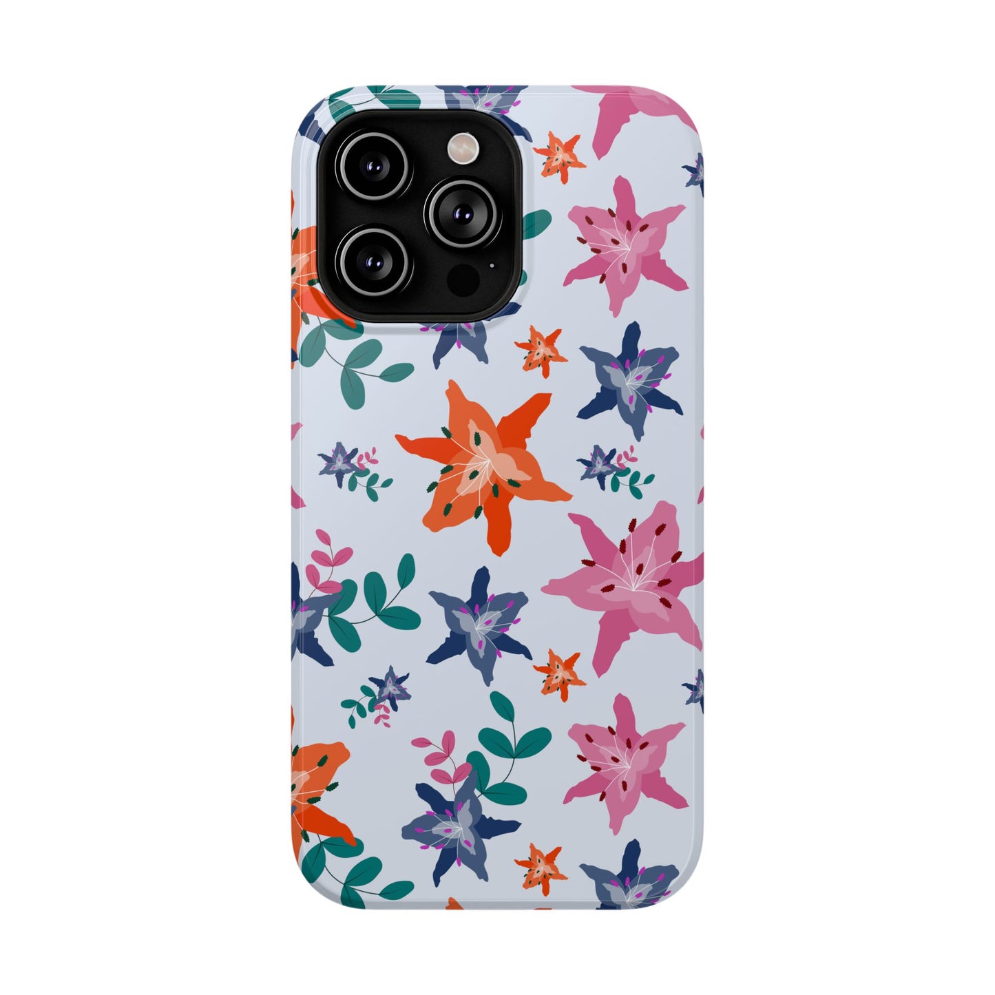 Watercolor Lily Garden Phone Case – MagSafe Compatible for iPhone & Samsung Galaxy