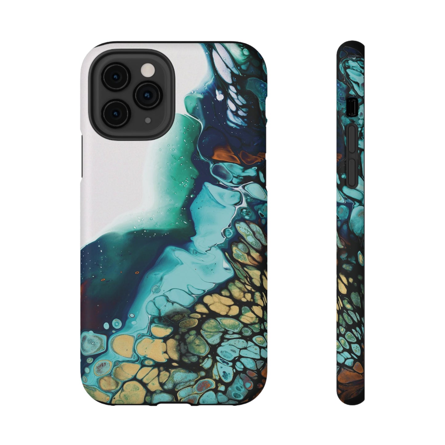 Ocean Reef Abstract Flow Phone Case – MagSafe Compatible for iPhone & Samsung Galaxy