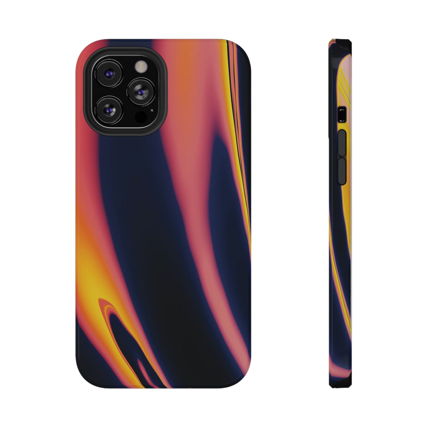 Neon Sunset Flame Phone Case – MagSafe Compatible for iPhone & Samsung Galaxy