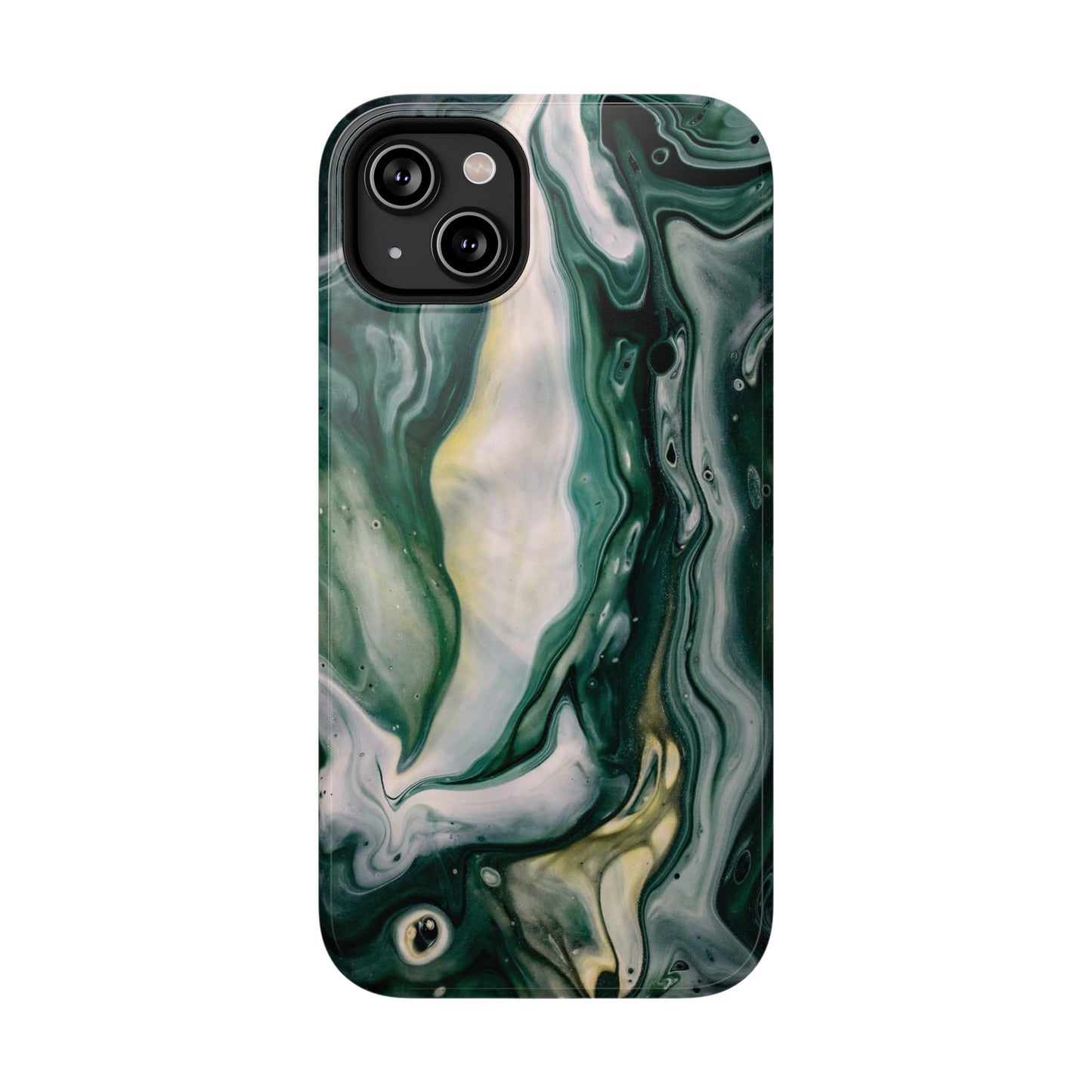 Mystic Forest Marble Swirl Phone Case – MagSafe Compatible for iPhone & Samsung Galaxy