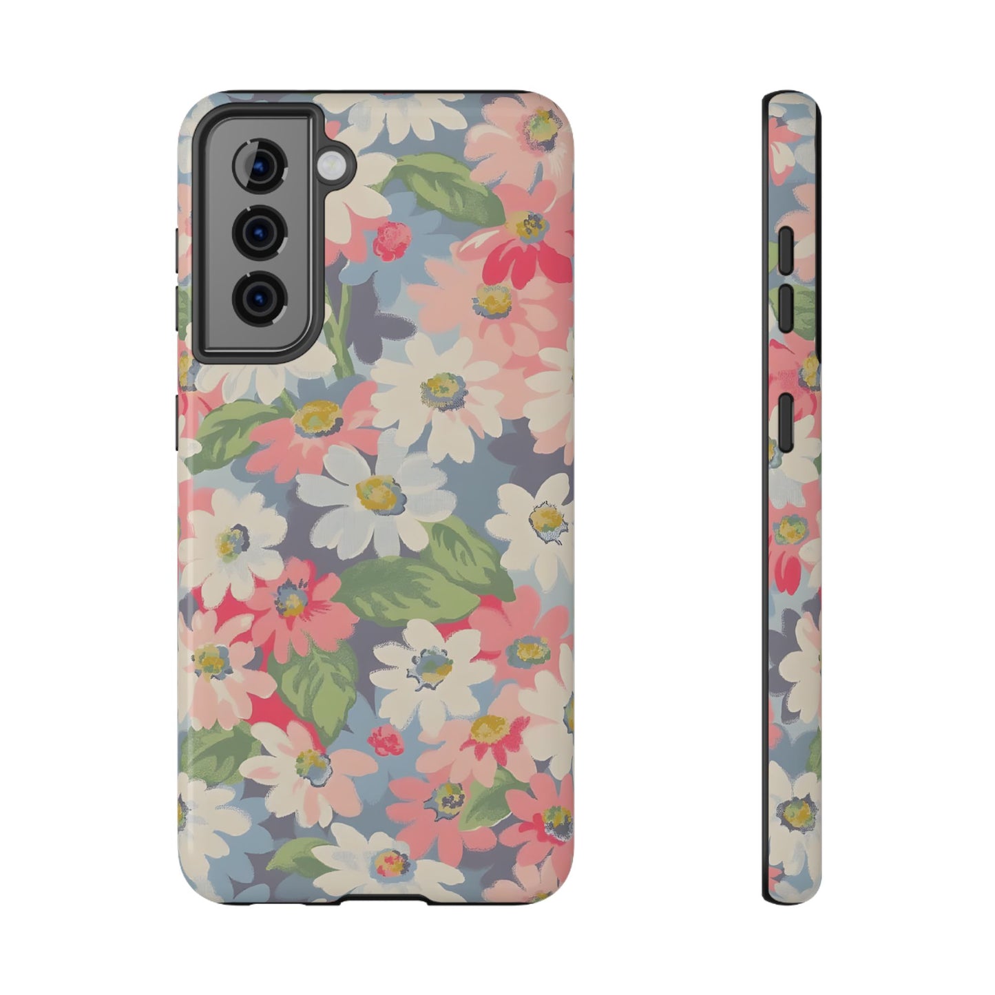Vintage Floral Daisy Phone Case – MagSafe Compatible for iPhone & Samsung Galaxy