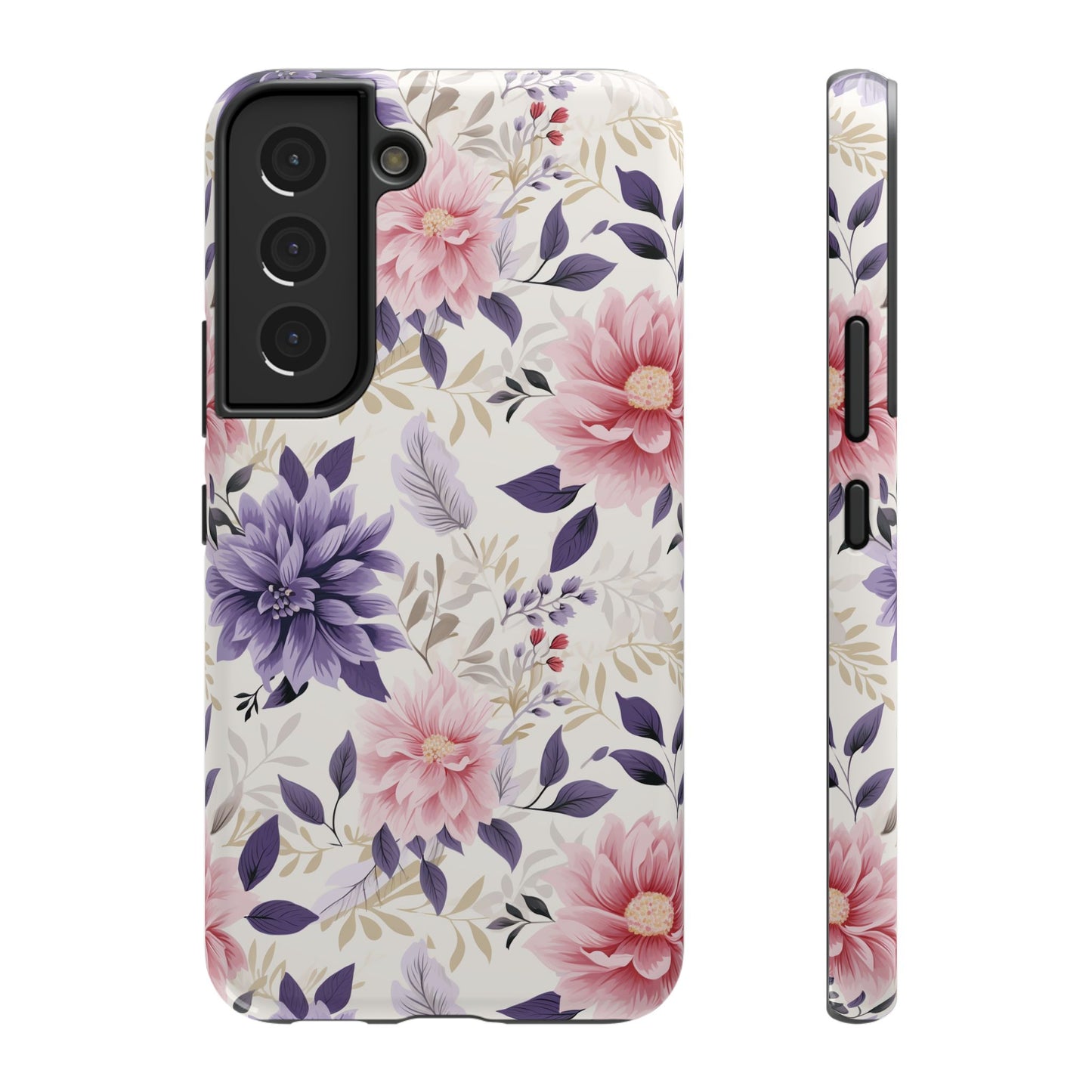 Elegant Vintage Floral Phone Case – MagSafe Compatible for iPhone & Samsung Galaxy
