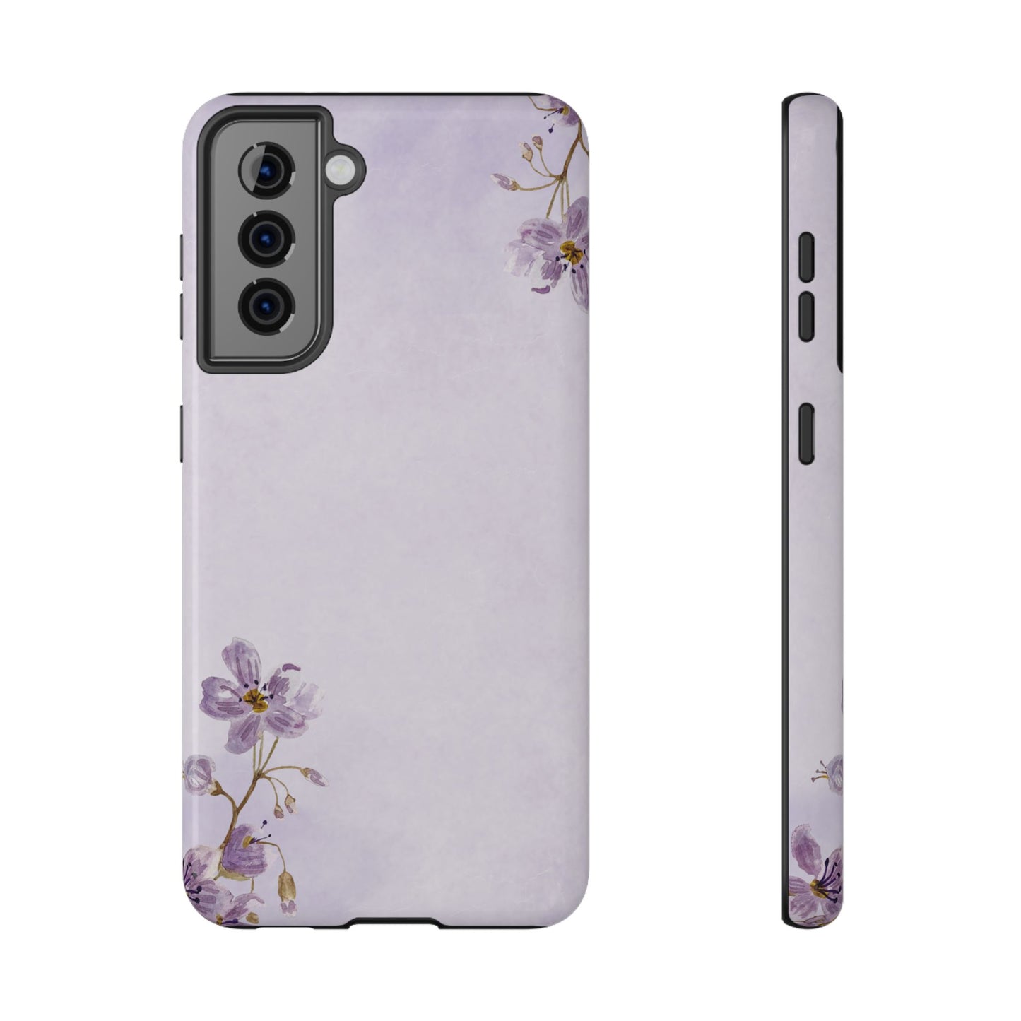 Lavender Blossom Minimal Floral Phone Case – MagSafe Compatible for iPhone & Samsung Galaxy