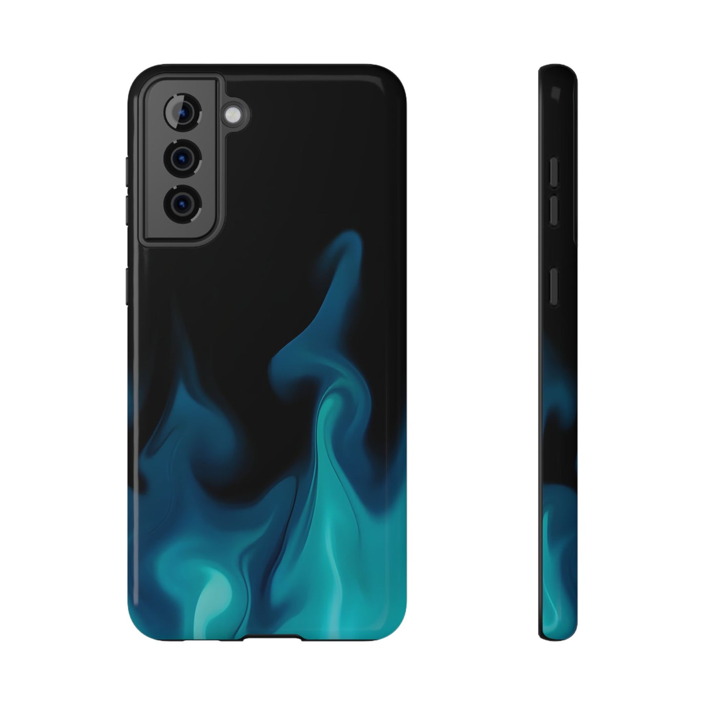 Blue Flame Energy Phone Case – MagSafe Compatible for iPhone & Samsung Galaxy