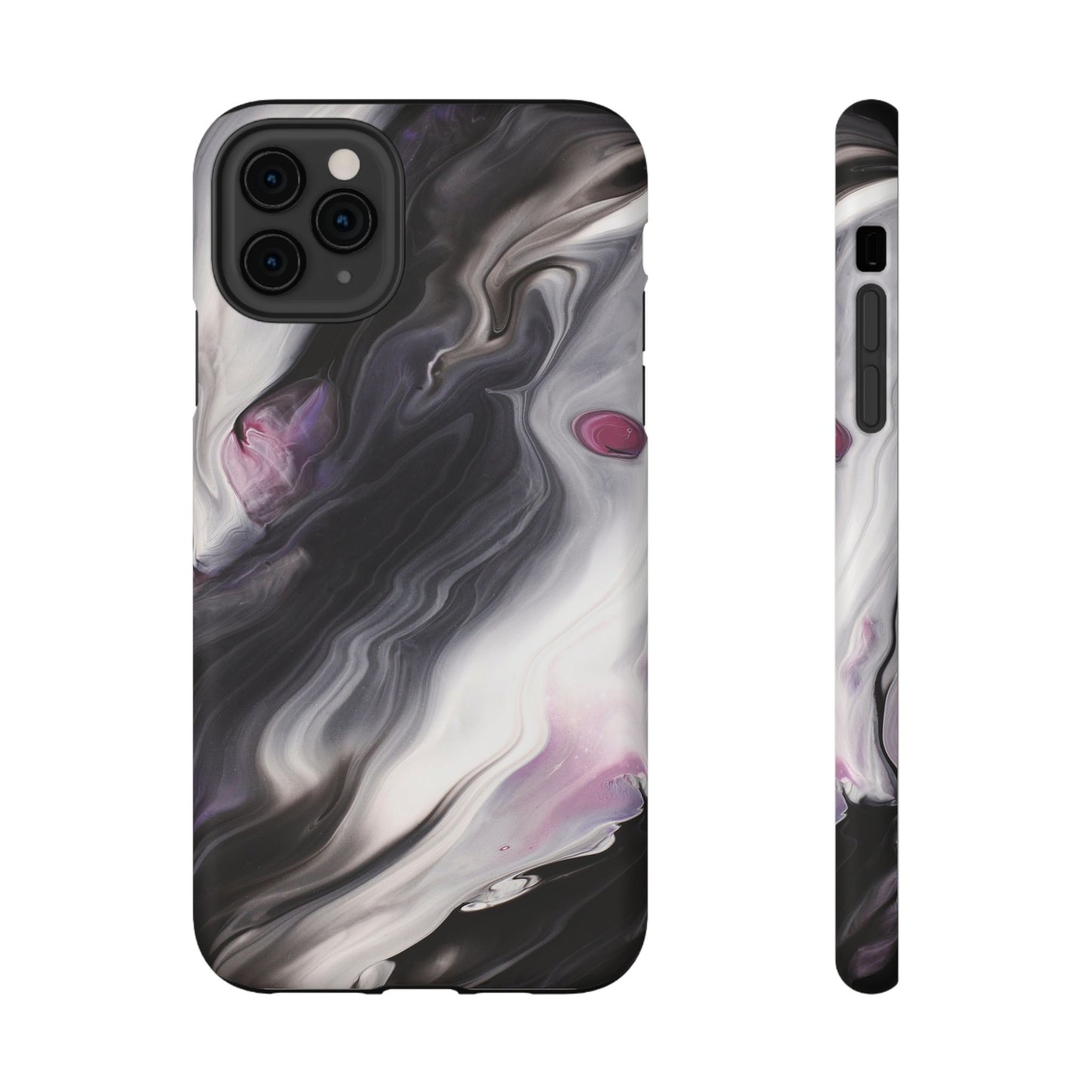 Galaxy Smoke Noir Marble Phone Case – MagSafe Compatible for iPhone & Samsung Galaxy