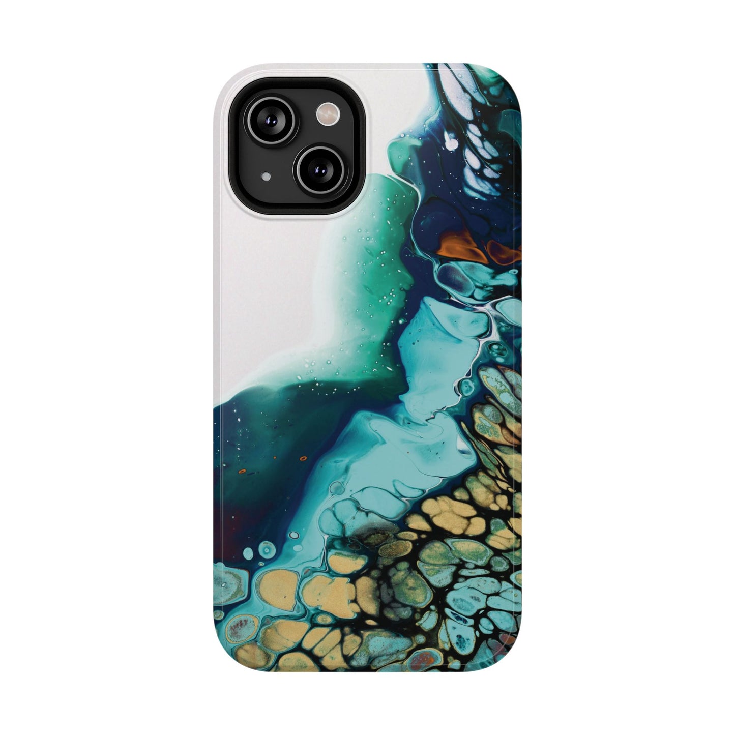 Ocean Reef Abstract Flow Phone Case – MagSafe Compatible for iPhone & Samsung Galaxy
