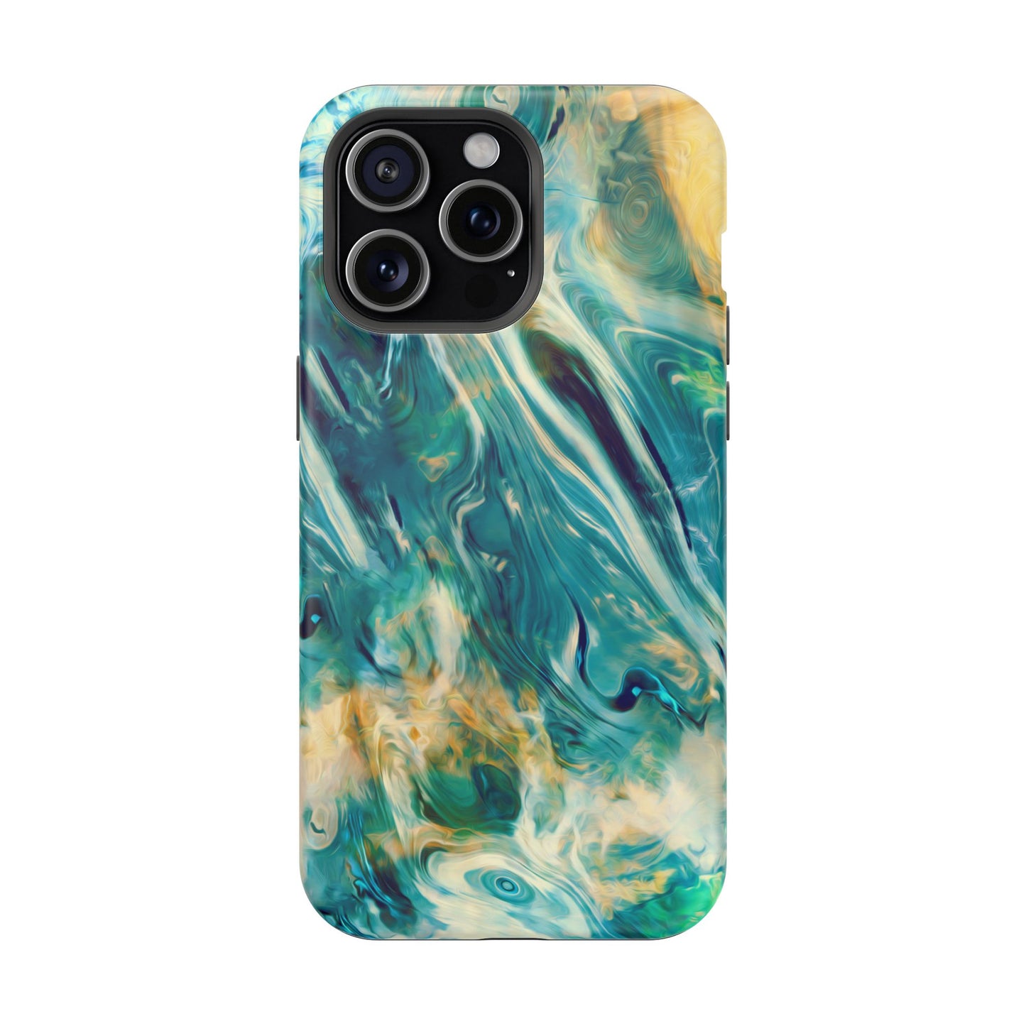 Oceanic Flow Abstract Phone Case – MagSafe Compatible for iPhone & Samsung Galaxy