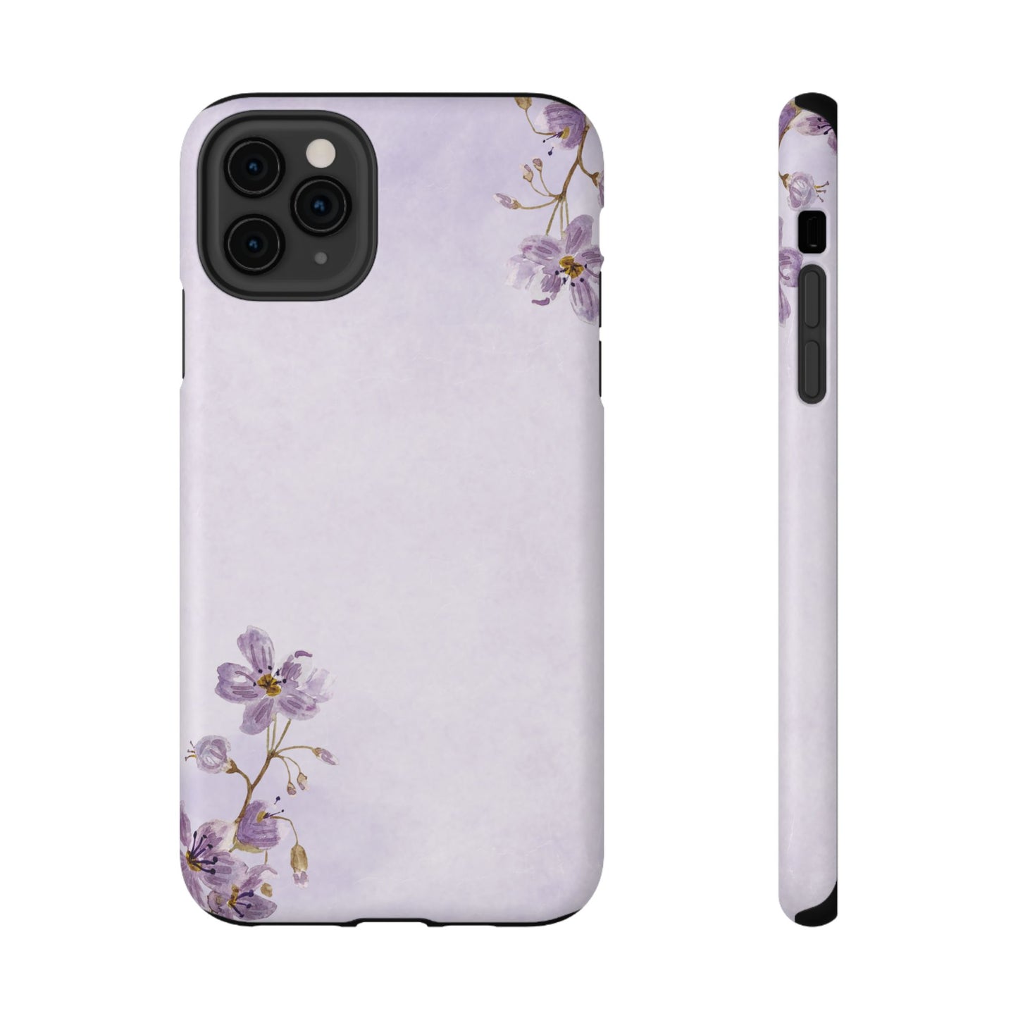 Lavender Blossom Minimal Floral Phone Case – MagSafe Compatible for iPhone & Samsung Galaxy