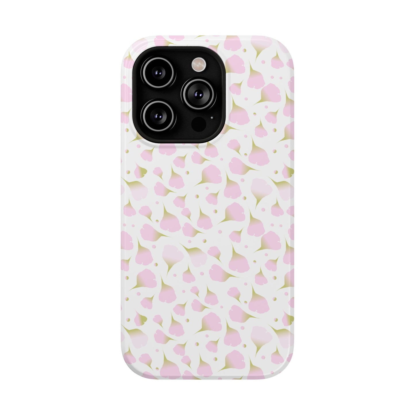 Soft Pink Petal Pattern Phone Case – MagSafe Compatible for iPhone & Samsung Galaxy