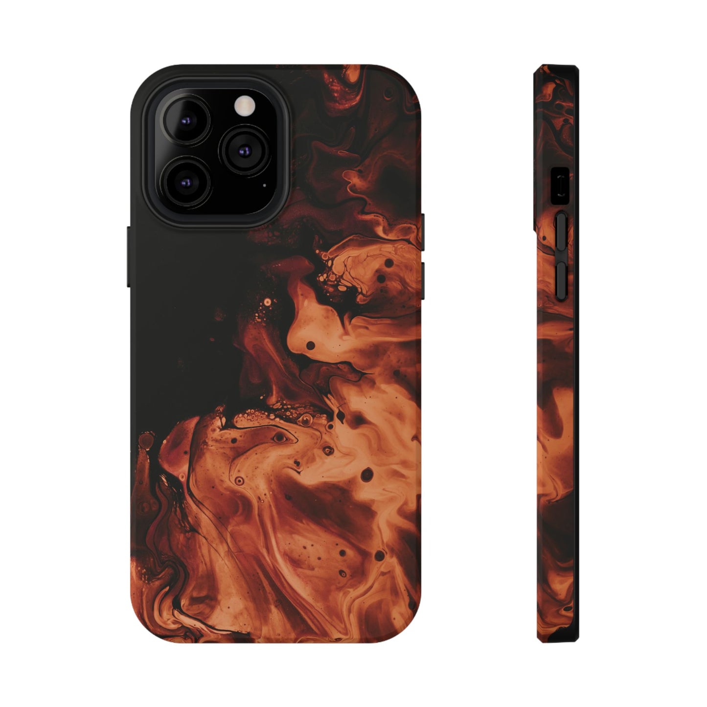 Molten Lava Abstract Art Phone Case – MagSafe Compatible for iPhone & Samsung Galaxy