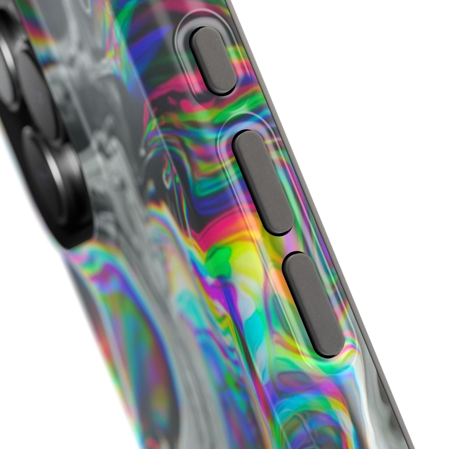 Holographic Swirl Phone Case – MagSafe Compatible for iPhone & Samsung Galaxy