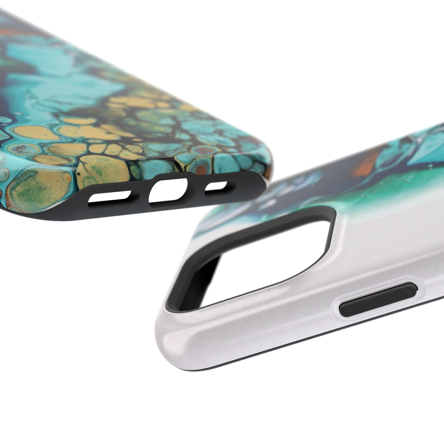 Ocean Reef Abstract Flow Phone Case – MagSafe Compatible for iPhone & Samsung Galaxy
