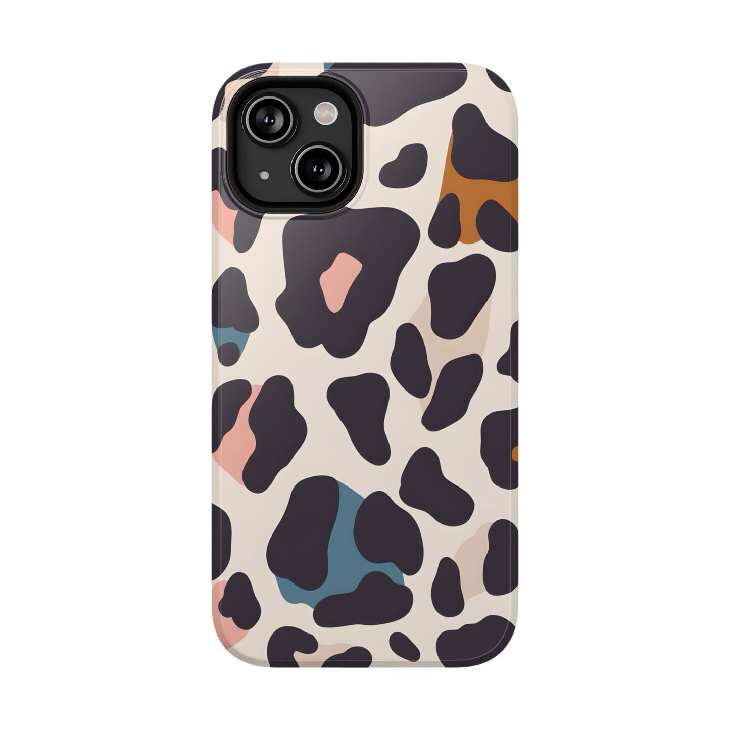 Modern Pastel Leopard Print Phone Case – MagSafe Compatible for iPhone & Samsung Galaxy