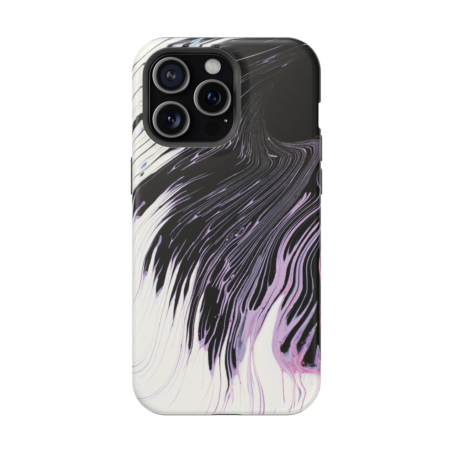 Waves of Ink Abstract Brush Phone Case – MagSafe Compatible for iPhone & Samsung Galaxy
