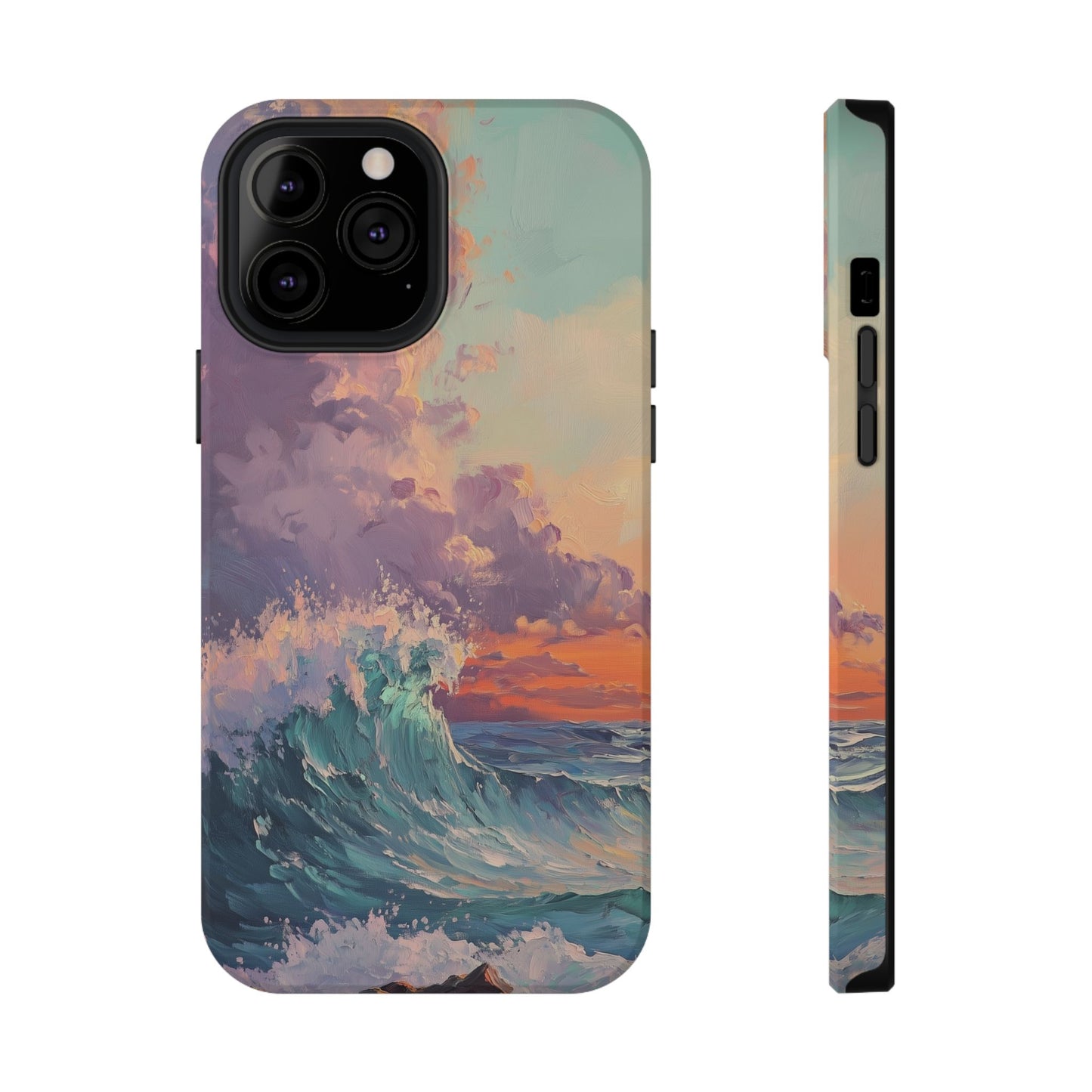 Ocean Sunset Waves Phone Case – MagSafe Compatible for iPhone & Samsung Galaxy