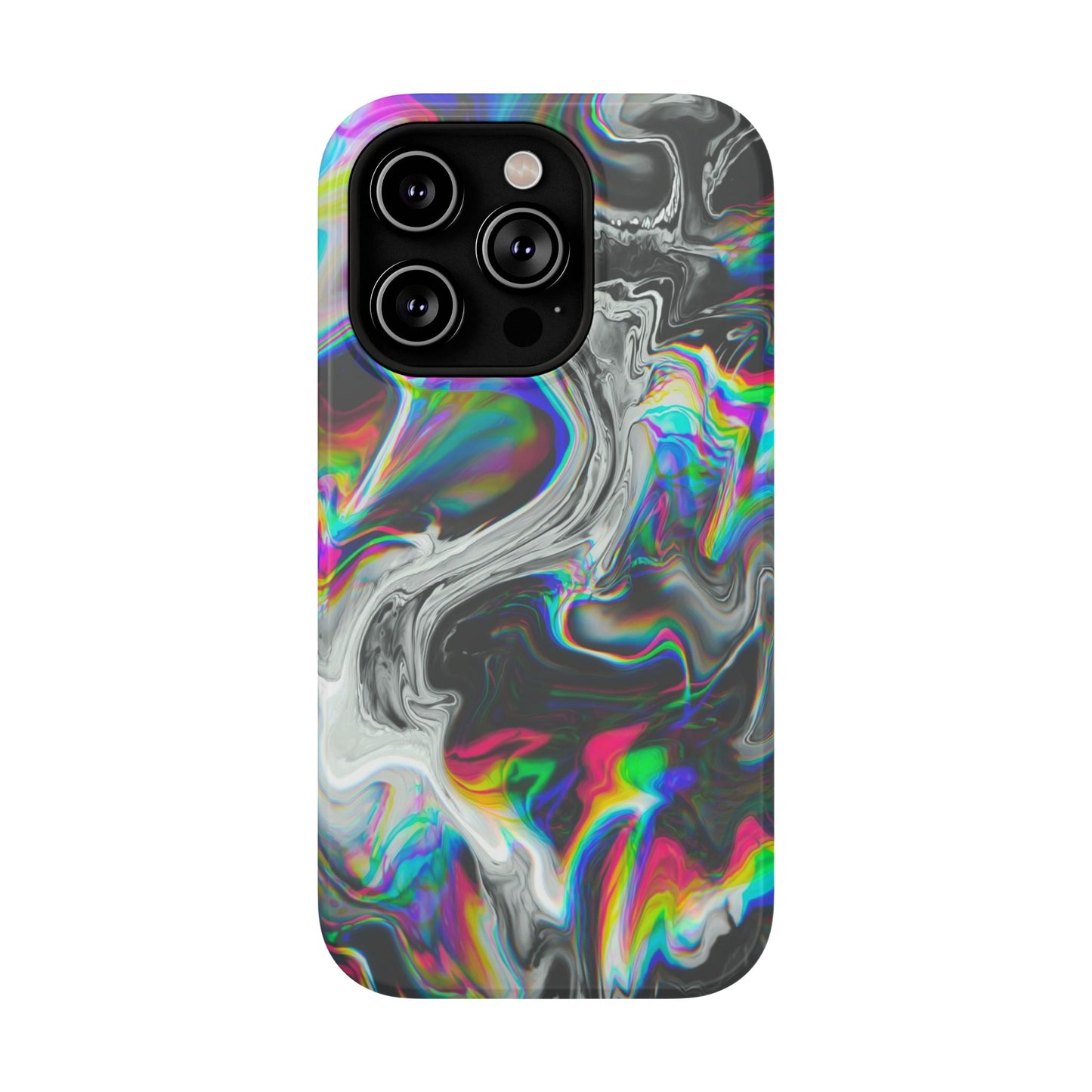 Holographic Swirl Phone Case – MagSafe Compatible for iPhone & Samsung Galaxy