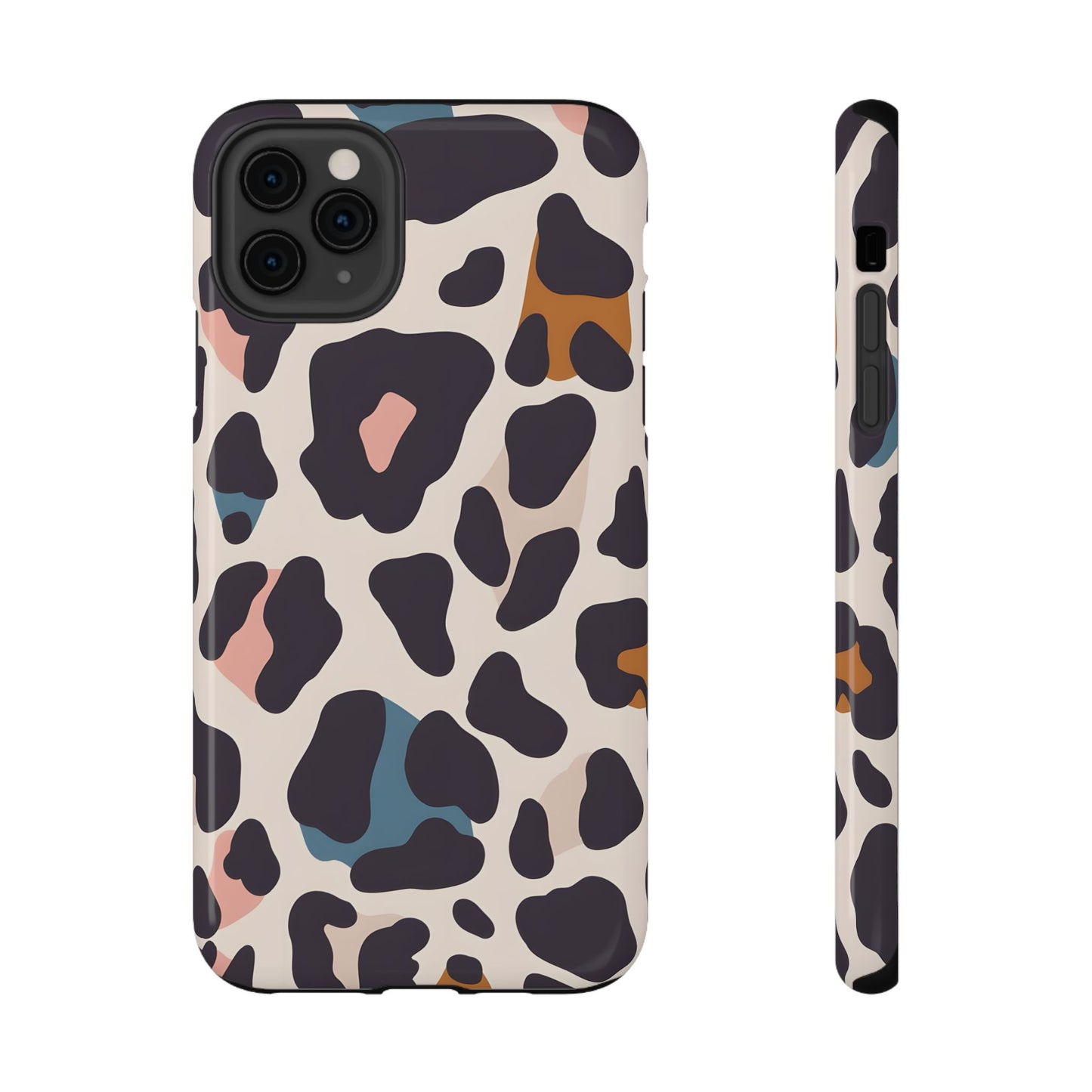 Modern Pastel Leopard Print Phone Case – MagSafe Compatible for iPhone & Samsung Galaxy