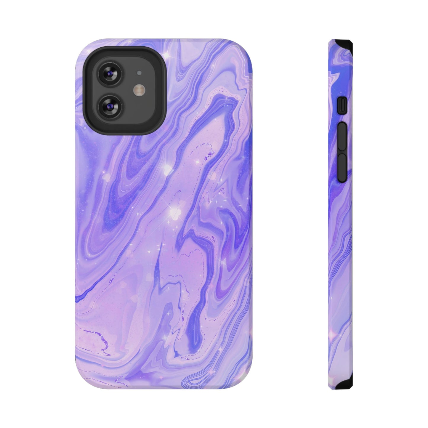 Lavender Marble Swirl Galaxy Phone Case – MagSafe Compatible for iPhone & Samsung Galaxy