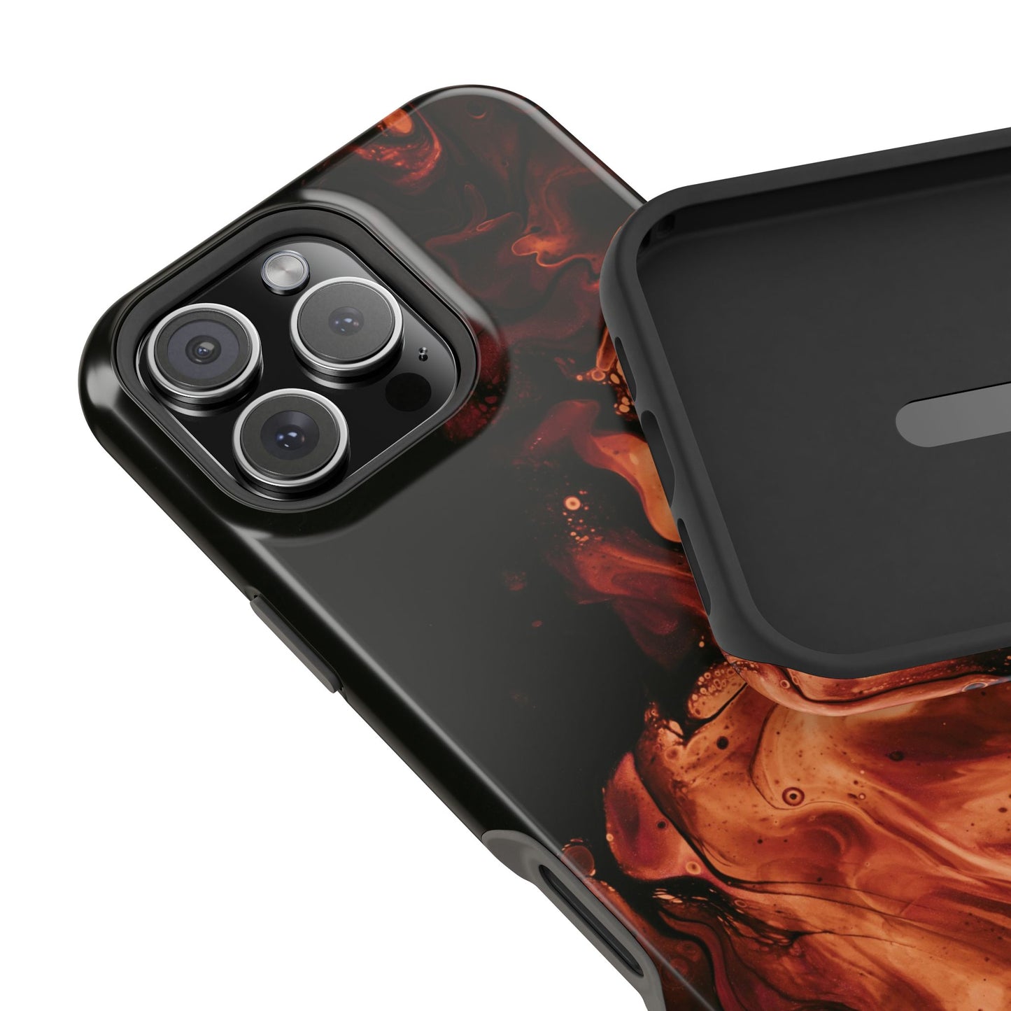 Molten Lava Abstract Art Phone Case – MagSafe Compatible for iPhone & Samsung Galaxy