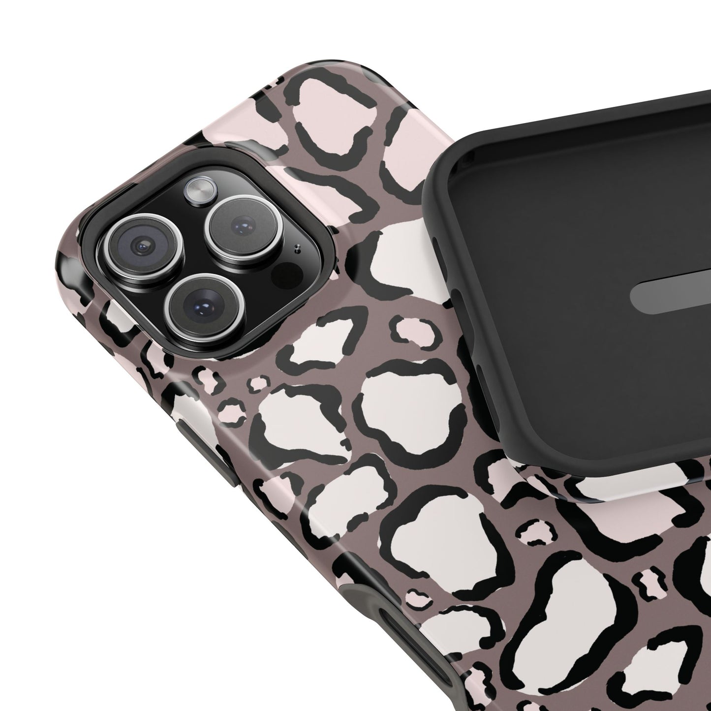 Chic Leopard Print Phone Case – MagSafe Compatible for iPhone & Samsung Galaxy
